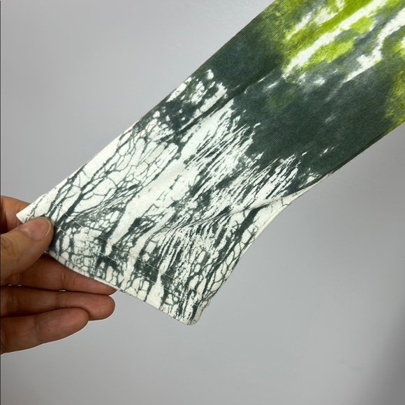 Parsley & Sage Green and White Tie-Dye Long Sleeve Tunic Top Size Large - Picture 5 of 9